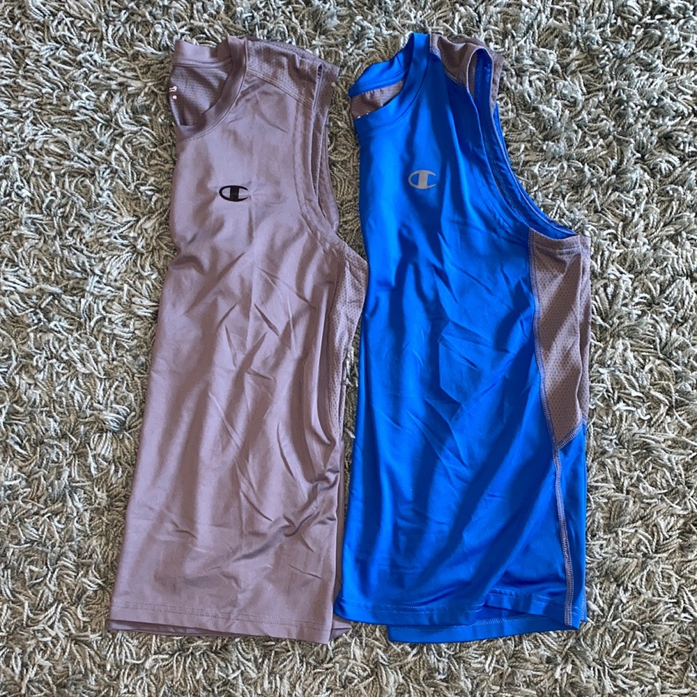 MENS CHAMPION WORK OUT TANKS SIZE MEDIUM